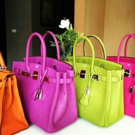Designers Choose Bright-Colored Spring Bags: Totes and Purses in Candy Colors, Neon Leather ...