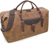 Newhey Carry-On Waterproof Canvas Leather Weekend Travel Duffel Bag Reviews