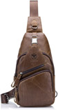 BullCaptain Men's Genuine Leather Sling Bag for IPAD Travel Reviews