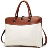 Cluci Women's Briefcase Leather Laptop Business Vintage Slim Shoulder Bag Reviews