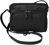 Ctm Women's Leather Travel Shoulder Bag Purse with Side Organizer Reviews