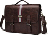 Ecosusi Men's Briefcase Leather Shoulder Satchel Laptop Bag Reviews