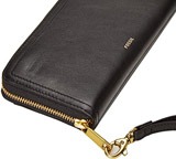 Fossil Women's RFID Blocking Leather Zip Wallet reviews
