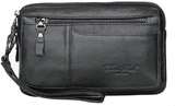 Hebetag Leather Purse Wallet for Men Organizer Holder Wrist Bag Reviews