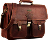 Hulsh Vintage Large Leather briefcase Laptop Bags for Men Reviews