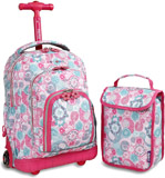 J World Lollipop Rolling Backpack & Lunch Bag Set for Elementary School Reviews