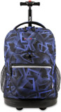 J World New York Sunrise Rolling Backpack for School Reviews