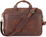 Jack&Chris Men's Genuine Leather Briefcase Messenger Bag Reviews