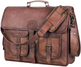 Komal's Passion Leather Briefcase Laptop Messenger Bag for Men