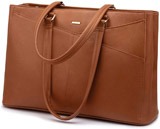 Lovevook Waterproof Leather Laptop Tote Bag for Women Reviews
