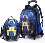 Lyfreen Kids Rolling Backpack for School with Backpack Shoulder Bag Reviews