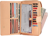 Mou Meraki RFID Blocking Leather Organizer Checkbook Wallets For Women Reviews