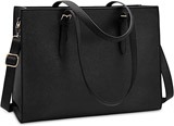 Nubily Women's Waterproof Lightweight Leather Laptop Tote Bag Review