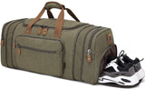 Plambag Canvas Overnight Weekend Travel Duffle Bag with Shoe Compartment Reviews