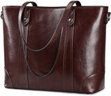 S-Zone Leather Laptop Work Tote Bag for Women Review