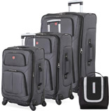SwissGear Premium 3pc Spinner Luggage Set with Dopp Kit Bundle Reviews