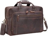 Texbo Men's Leather Laptop Briefcase Messenger Bag Fit Business Travel Reviews