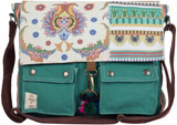 The House of Tara Teal Green Vintage Crossbody Messenger bag for Women Reviews