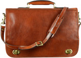 Time Resistance Italian Leather Laptop Messenger Briefcase for Men Reviews