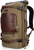Witzman Men Travel Backpack Canvas Rucksack Vintage Duffel Bag Reviews