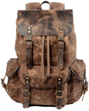 Wudon Leather Canvas Shoulder Travel Backpack for Men Reviews