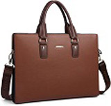 Bostanten Women's Leather Briefcase Laptop Business Slim Bags