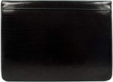 Leather Portfolio Document Folder Handcrafted Case Black