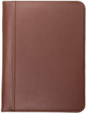 Samsill Contrast Stitch Leather Lightweight Padfolio Resume Portfolio