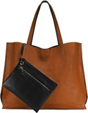 Scarleton Women's Reversible Leather Tote Handbag