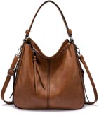 Realer Women's Leather Hobo Tassel Bags