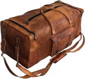 Cuero Leather Carry-on Duffel Weekender Bag
