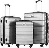 Coolife Luggage Hardside Spinner Luggage Set