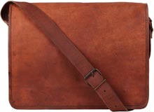 Rustic Town Crossbody Leather Laptop Bag