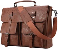 Seyfocnia Store Leather Laptop Bag