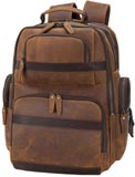 Tiding Men's Leather Laptop Backpack