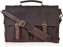 Clifton Heritage Leather Messenger Laptop Briefcase
