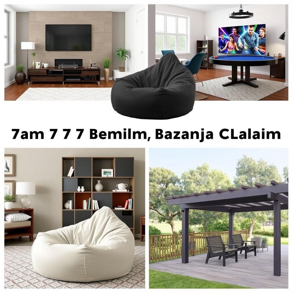 7 foot bean bag chair in different room settings showing versatility 7 foot bean bag chair in different room settings showing versatility
