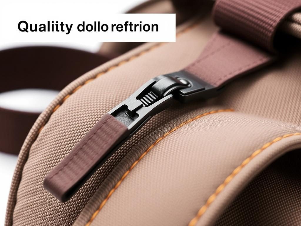Close-up of quality features to look for in both bag types Close-up of quality features to look for in both bag types