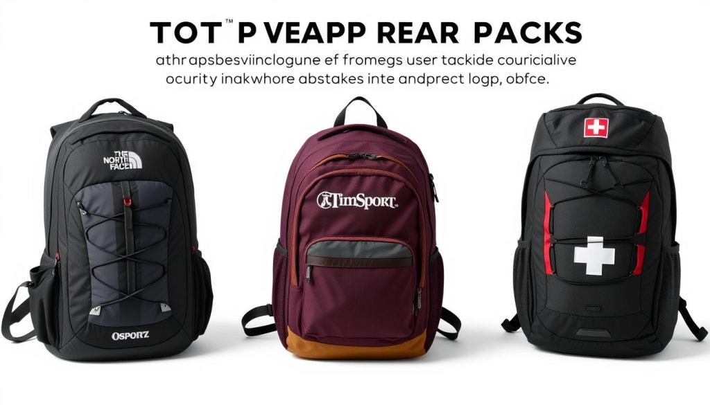 Collection of top backpack brands known for quality and durability with heavy loads Collection of top backpack brands known for quality and durability with heavy loads