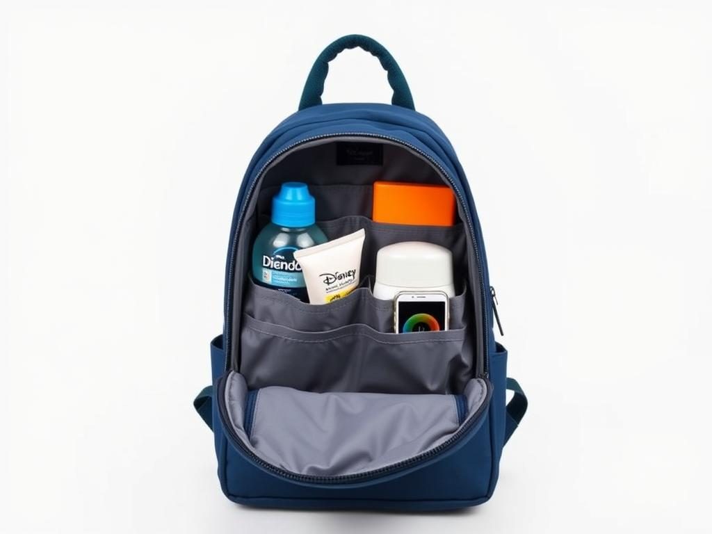 Lug Hopper Shorty Mini Backpack with multiple compartments shown open Lug Hopper Shorty Mini Backpack with multiple compartments shown open