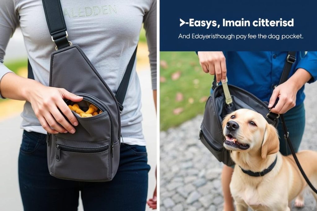 MALEDEN Sling Bag - versatile best fanny pack for dog walking with crossbody option MALEDEN Sling Bag - versatile best fanny pack for dog walking with crossbody option
