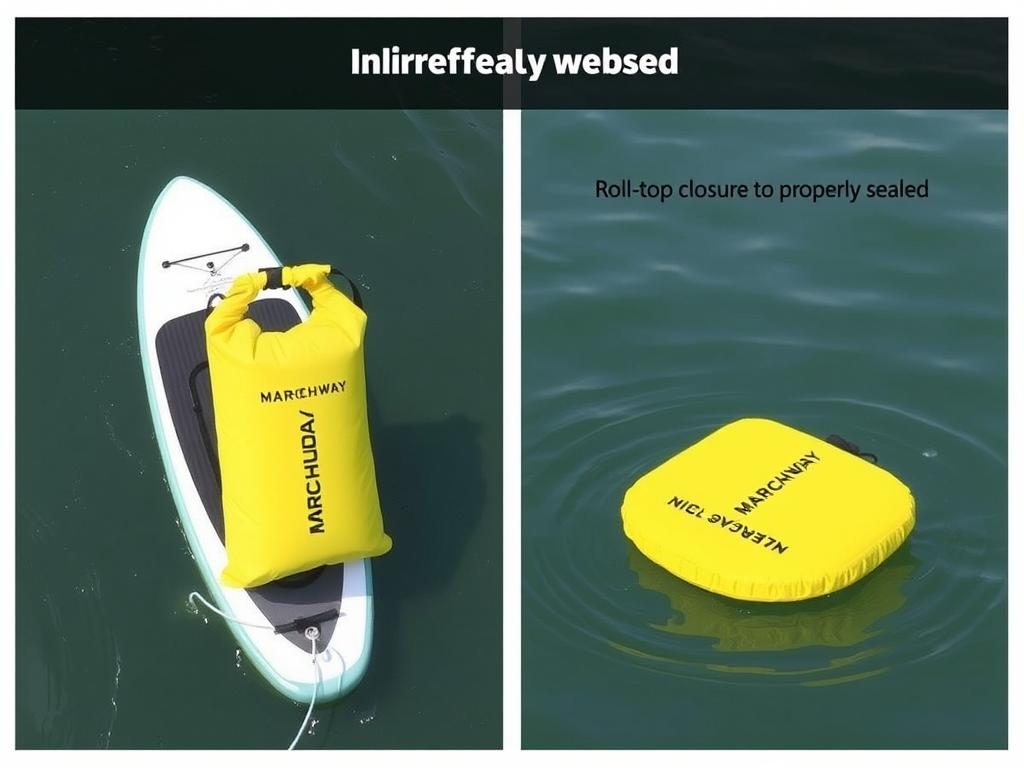 MARCHWAY Floating Dry Bag floating on water MARCHWAY Floating Dry Bag floating on water