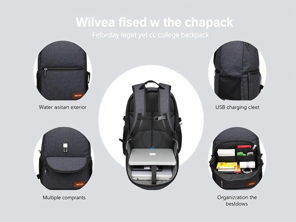 Matein Waterproof College Backpack showing affordable quality and key features Matein Waterproof College Backpack showing affordable quality and key features