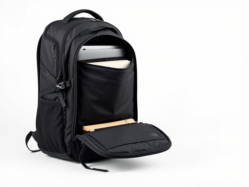 North Face Borealis backpack filled with law books and laptop North Face Borealis backpack filled with law books and laptop