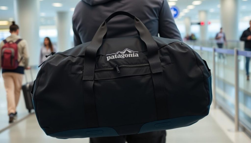 Patagonia Black Hole Duffel 40L as airplane carry-on Patagonia Black Hole Duffel 40L as airplane carry-on