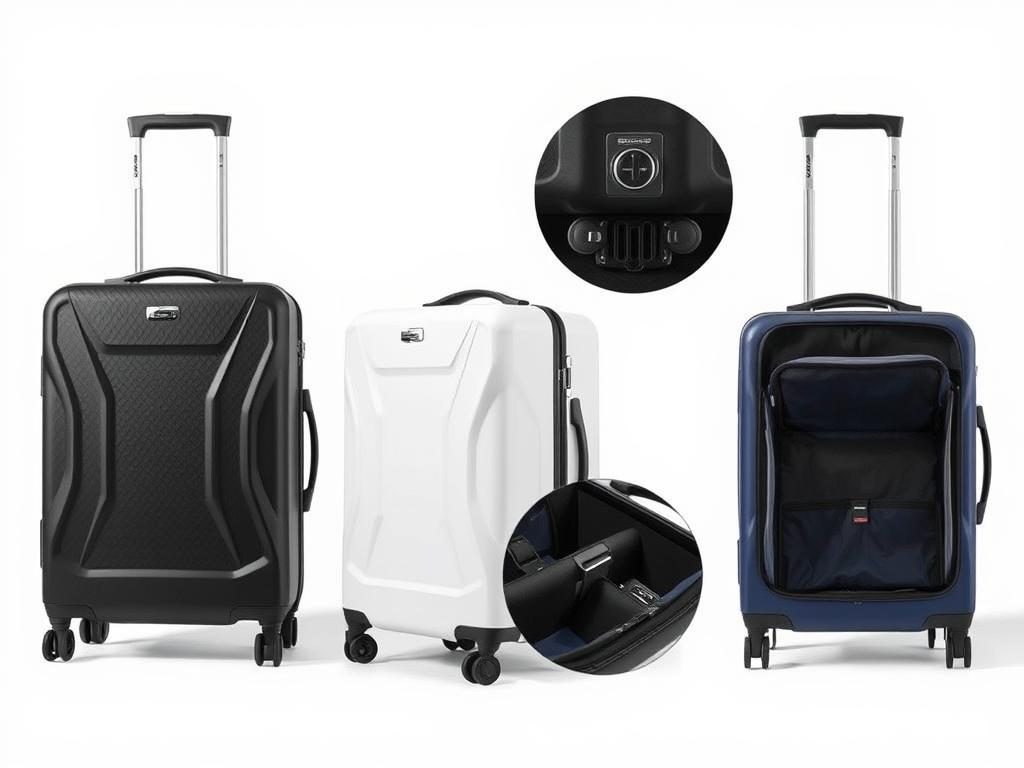 Samsonite Freeform Hardside Spinner in multiple colors showing sleek design and spinner wheels Samsonite Freeform Hardside Spinner in multiple colors showing sleek design and spinner wheels
