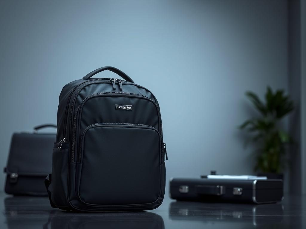Samsonite Modern Utility backpack in business setting Samsonite Modern Utility backpack in business setting