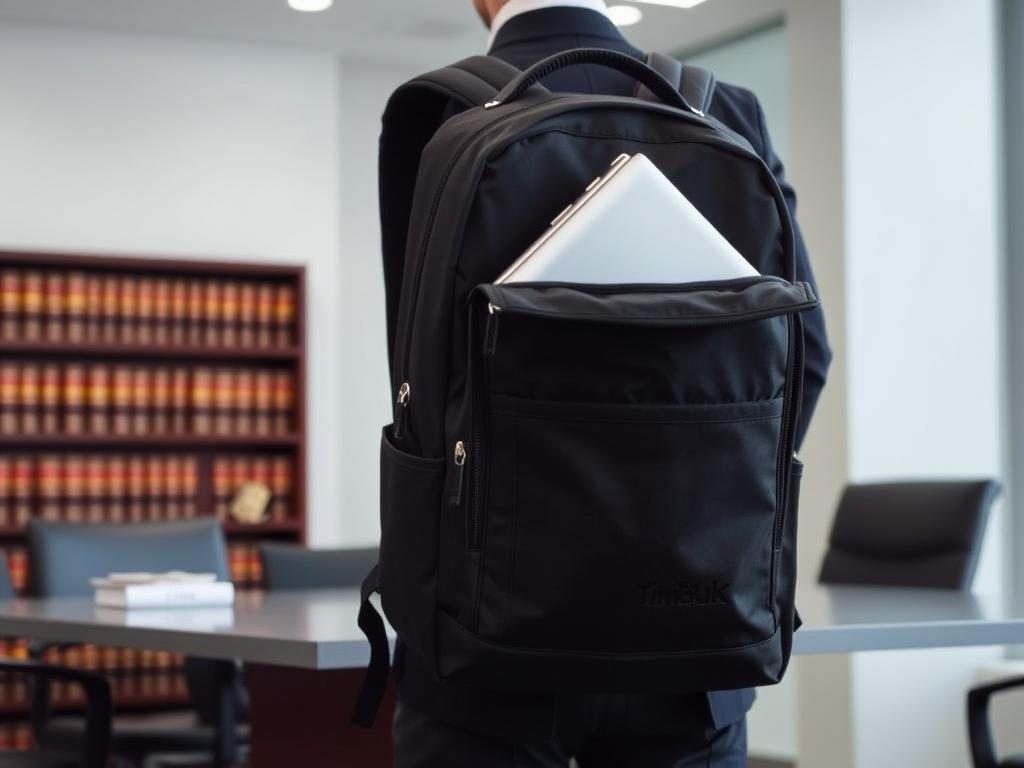 Timbuk2 Authority Deluxe backpack in professional setting Timbuk2 Authority Deluxe backpack in professional setting