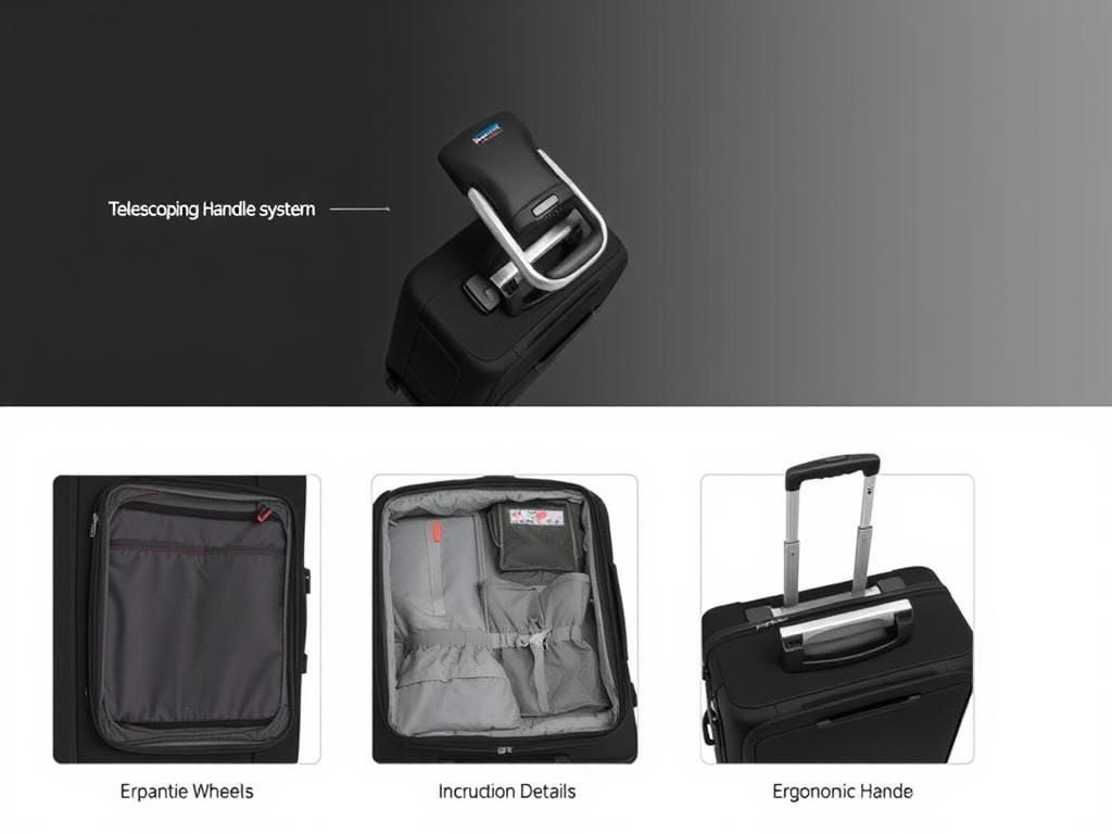 Travelpro Maxlite 5 Softside Expandable Spinner showing lightweight design and professional appearance Travelpro Maxlite 5 Softside Expandable Spinner showing lightweight design and professional appearance