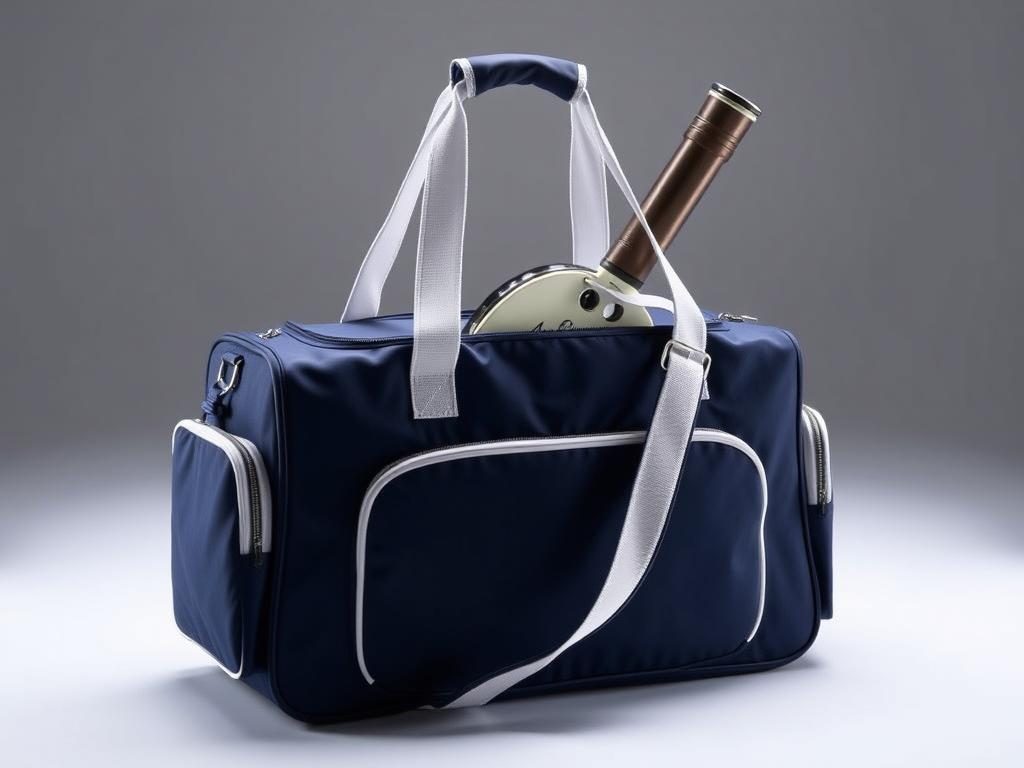 Ame & Lulu Pickleball Tour Bag in navy blue with white accents